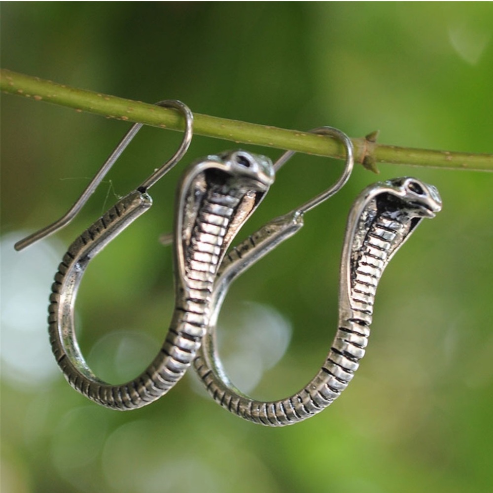 NEW Vintage Mystic Crystal Boho Snake Earrings